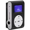 01 Lettore Musicale Portatile, Scheda di Memoria con Supporto per Clip Posteriore per Sport, 32 GB, Radio FM MP3 per Esterni(Nero)