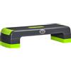 HOMCOM Step Fitness per Aerobica Regolabile su 3 Altezze 10-15-20 cm in Plastica, Verde e Grigio