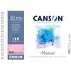 CANSON Montval, Carta per acquerello, satinata, 300 gsm, Foglio, 24 x 32 cm, Blu Orizzonte