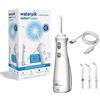Waterpik Pearl Idropulsore Dentale Senza Fili, Elettrico e Ricaricabile, Rimuove la Placca Dentale per la Pulizia degli Spazi tra i Denti, Utilizzabile in Viaggio o in Piccoli Bagni - Bianco (WF-13EU)