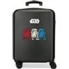 Disney Valigia per bambini rigida Chiusura a combinazione Laterale 4 ruote Bagagli a Mano è realizzato in ABS, un materiale rigido e leggero., R2d2, Valigia cabina