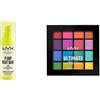 NYX Professional Makeup Plump Right Back Primer & Siero, Con Elettroliti, Formula Vegana, 30ml & Palette Ombretti Ultimate Shadow, Pigmenti pressati, 16 tonalità, Effetto opaco, Satinato