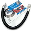 eXODA cavo batteria 70mm² 30cm M8 nero cavo flessibile resistente al calore fino a 70° max 18816W 99 percento rame 1568A 12V alta qualità per auto barca moto trasferimento energia
