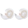 D.RECT Nastro Trasparente - Rotoli - Distributori di Nastri - Rotolo Adesivo - Nastro da Imballo per Pacchi e Scatole - Carta Adesiva Trasparente - 19 mm x 33 m (Confezione da 2)
