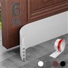 MARICATO 6 Pezzi Paraspifferi Porta Blindata, Guarnizione Sottoporta in Gomma, Paraspifferi Sottoporta Premium Ideale anche per Protezione da Suoni, Freddo, Antipolvere e Anti Bug (5 x 600 cm Bianco)
