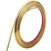 Trimold Profilo decorativo autoadesivo da 10 m in oro brillante, flessibile per bordo specchio, muro, soffitto, pavimento, mobile e bordo piastrelle