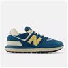 New Balance Uomo 574 LEGACY Scarpe IN Blu Scuro con Giallo