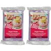 FunCakes Pasta di Zucchero Fancy Violet: facile da usare, liscia, flessibile, morbida e pieghevole, perfetta per decorare torte, halal, kosher e senza glutine. 250 gr (Confezione da 2)