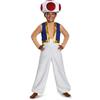 DISGUISE DISK85143K Deluxe Nintendo Toad Costume, Bambino, Bianco, M