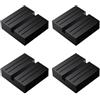 YIXISI 4 Pezzi Quadrato Tampone in Gomma con Scanalatura, Auto Universale Jack Adattatore per Sollevare Macchina, Car Jack Gomma Pad per Jack Stand