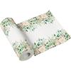 PAW Decor Collection PAW Runner Tavola (40 x 2400 cm) I Perforato ogni 120 cm I Runner da Tavolo - Fiori, Foglie I Tovaglia di Pasqua, Natale, Compleanno, Feste, Matrimonio, Battesimo I Colore: Floral Moments