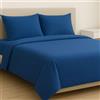 MAXIME MAISON - Completo Lenzuola Una Piazza e Mezza Francese in Cotone 100% Made in Italy, Set Lenzuola 1 Piazza e Mezza con Federe Tinta Unita, Biancheria da Letto Certificata Oeko Tex Standard 100