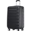 TRVLMORE Trolley Bagaglio a Mano 55x40x20 - Valigia Bagaglio a Mano 55x40x20 - Valigia 10 kg - Valigie Trolley - Valigia Piccola - Trolley da Cabina - Trolley da Viaggio - Nero