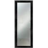 Lupia - Specchio da Parete Moderno Boston 41x124 cm, Cornice in Legno MDF, Design Shabby Chic, per Camera da Letto, Soggiorno, Ingresso, Montaggio Verticale o Orizzontale, Legno Ingegnerizzato Nero
