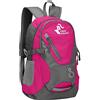 free knight Piccolo zaino da viaggio, 20 l, per ciclismo, trekking, impermeabile, leggero, rosa rossa, 20 Lang