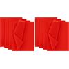 Creavvee Carta velina per decoupage 28 fogli 50x70 cm Rosso (Confezione da 2)