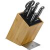 WMF Spitzenklasse Plus - Ceppo di coltelli con set di 6 pezzi, made in Germany, 4 coltelli forgiati, forbici da cucina, FlexTec, Performance Cut