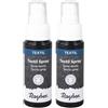 Rayher Spray Tessuto, Nero, 50 ml (Confezione da 2)