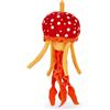 Zappi Co Peluche Giocattolo Morbido e Coccoloso per Bambini - Parte della Collezione Animali Safari, Perfetto per i Bambini (23cm Altezza) (Meduse (rosso/arancio))