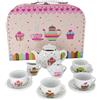 GICO Maletin Cupcake - Set da tè per bambini e bambine, in porcellana, 36379
