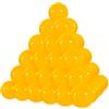 yuejuhe 50 Pezzi Palline da Bingo, 3 cm Palline da Lotteria, Rotonde Capsule in Plastica Vuote per Attività Intrattenimento L'estrazione Della Lotteria (Giallo)