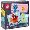 Janod - Puzzle Genitori e Bambini Animali - 12 Puzzle di 2 Pezzi - Gioco Educativo - Motricità Fina e Concentrazione - Prodotto FSC e Inchiostri Vegetali - Fabbricazione Francese - Dai 2 anni - J02637