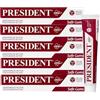 President KIT 4 DENTIFRICIO ACTIVE ad Attività Gengivale. Per gengive irritate, infiammate e parodontite. Azione sanitizzante astringente. RDA 50. 4X75ml
