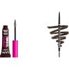 NYX Professional Makeup Thick It. Stick It! Mascara per Sopracciglia, Colora e Infoltisce per 16H di Durata & Matita sopracciglia, Micro Brow Pencil, Due lati con matita automatica e scovolino
