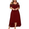 WOXIHUAN Abito Donna Eleganti Da Cerimonia Taglie Forti Lunghi Abiti Donna da Sera Cerimonia Senza Spalline Vestito Donna Lungo Estivo Taglie Grandi Vestito Donna Curvy Vestito Cerimonia Donna Taglie Forti