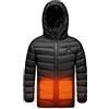 WOXIHUAN giacca riscaldante bambina Ragazzi e Ragazze Giacca riscaldata per Bambini Elettrico Gilet USB Gilet Isolante e Leggero Riscaldati Inverno Ragazzo Caldo