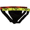 Emporio Armani Jockstrap Sospensorio Confezione 2 Pezzi Slip Uomo Elastico a Vista Underwear Articolo 111932 3F715 Jockstrap 2, 07320 Nero/Nero - Black/Black, L