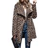 LJHH Giacca Leopardate da Donna in Pelliccia Sintetica Cappotto Invernale Elegante Giacca Corta A Maniche Lunghe Donna Giubbotto Pelliccia Ecologica Faux Giubbino in Soffice E Calda Pelliccia per inverno