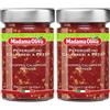 MADAMA OLIVA, Peperoncini Calabresi, Peperoni Piccanti Calabresi Tritati Sott'Olio di Girasole, Senza Aggiunta di Conservanti, 100% Made in Italy, Vaso in Vetro da 310 gr (Confezione da 2)