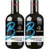 Le Terre di Colombo - Olio extravergine di oliva, 100% italiano, monocultivar Biancolilla, 500 ml (Confezione da 2)