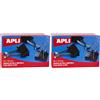 APLI Fermafogli a Clip Standard, 51 mm, Nero, 12 Pezzi (Confezione da 2)