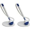 OFFICER PRODUCTS Penna a sfera con filo telescopico, colore dell'inchiostro blu/penna a sfera/autoadesiva/colore: blu/bianco, 1 pezzo (1 pezzo) (Confezione da 2)