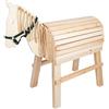 small foot Cavallo di legno per bambini dai 3 anni, con supporto per salire e cavezza, adatto da esterno, 11664