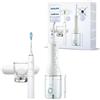 Philips Sonicare Irrigatore orale senza filo Power Flosser 3000 e spazzolino elettrico DiamondClean 9000 - Pulizia di denti e gengive e rimozione della placca, bianco (modello HX3866/41)