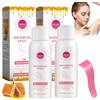 Huahuanghui 2 Pezzi Spray Depilatorio, 100 ml Crema Depilatoria, Schiuma Depilatoria Donna Uomo, Rimozione Indolore dei Peli, Idratante, per Braccia, Ascelle, Gambe e Zona Bikini