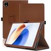 Envibe Custodia per DOOGEE T30E 11 Pollici, Cover Tablet DOOGEE T30E, Copertura Protettiva Pieghevole con Supporto per Matita e Cinturino da Polso, Protezione Completa. (Marrone)