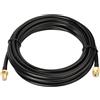 GTIWUNG Cavo Prolunga Antenna RG58 Extension Cable RP SMA 15m, RP-SMA Connettore Antenna 15M Câble Coaxial RG58 Mâle à Femelle Wifi Cavo di Prolunga 15 Metri