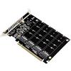 VOANZO Scheda di Espansione M.2 a 4 Porte NVME a PCIE X16 - Adattatore Drive Converter Reader