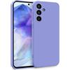 MyGadget Cover per Samsung Galaxy A55 5G - Custodia in Silicone Morbido a Doppio Strato - Case con Protezione Fotocamera & Fodera Interna Antigraffio - Lilla