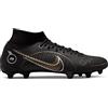 Nike Superfly 8 Academy Fg/MG, Scarpe da Calcio Unisex - Adulto, Nero/Oro Metallizzato-Argento Metallizzato, 44.5 EU