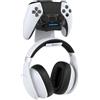 Subsonic - Joystick senza fili per Switch/Switch oled - Wireless controller bluetooth con LED, vibrazione e giroscopio - Bianco