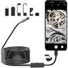Lightswim Serpent 1920P Telecamera di ispezione endoscopica con 8 luci LED per smartphone Android e iOS, iPhone, iPad, Samsung (16,5 piedi/5 m)
