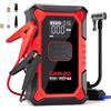 GOOLOO 3000A Avviatore Batteria Auto con Compressore, 150PSI Avviatore Emergenza per Auto con Torcia, Ricarica USB, avviatore batteria per auto (fino a 9.0L Gas/6.5L Diesel)