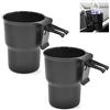witgift Set di 2 portabicchieri universali per auto, per bevande, colore nero