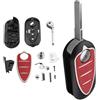 onetop1 3 button Smart Remote Key Shell Case Fob custodia chiave a guscio auto ricambio telecomando Alloggiamento chiave Fit per Alfa R0me0 Mito / Giulietta 159 GTA