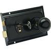 Sterling SRL004KN - 152 x 101 mm cerchio di blocco anta e set manopola - nero